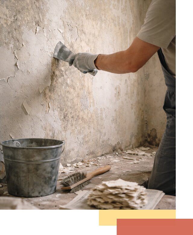 Удаление старой краски со стен в Тайшете качественно и быстро