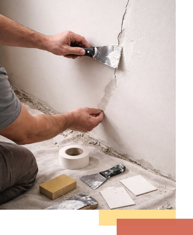 Заделка трещин и сколов в стенах и потолках в Тайшете