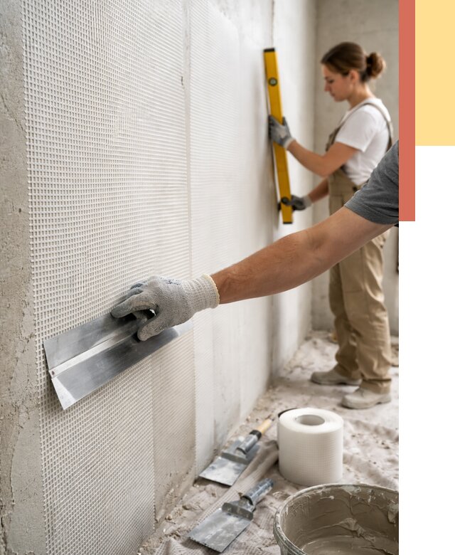 Армирование стен стеклосеткой в Тайшете от 3323 руб. под ключ | ОТДЕЛОЧНИК-Тшт