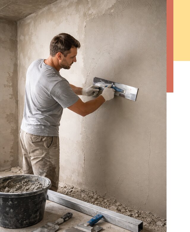 Штукатурка стен без маяков в Тайшете от 7477 руб/м2 — услуги и цена | ОТДЕЛОЧНИК-Тшт