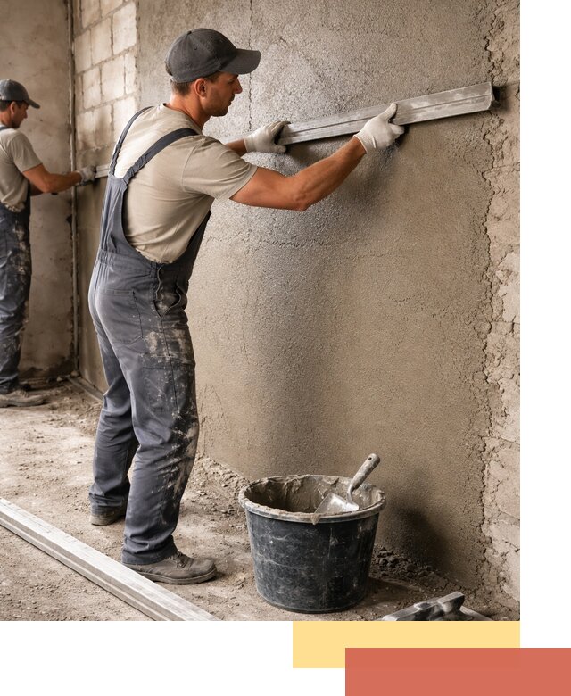 Штукатурка стен цементно-песчаная в Тайшете профессионально