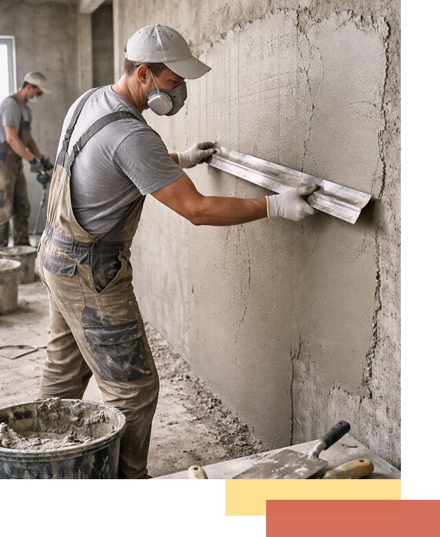 Штукатурка бетонных стен в Тайшете качественно и долговечно