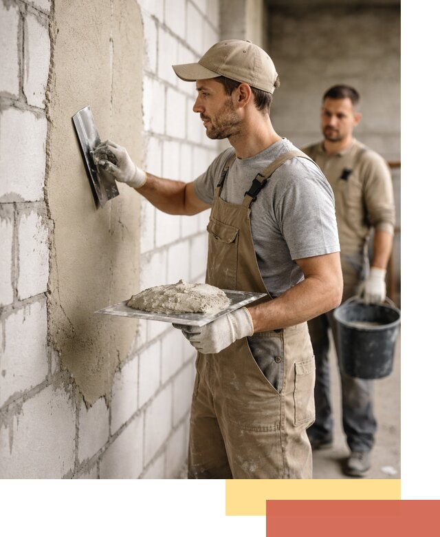 Штукатурка стен из газобетона в Тайшете под ключ