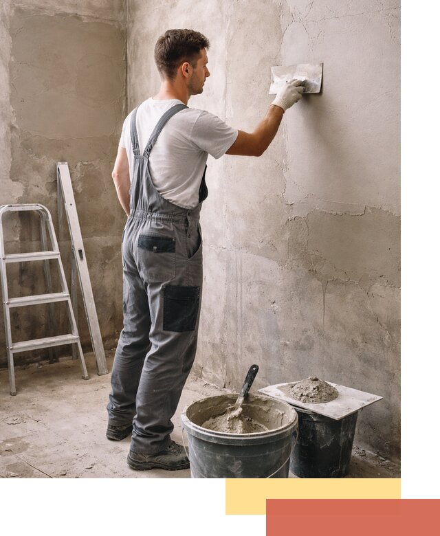 Штукатурка стен в ванной под ключ в Тайшете