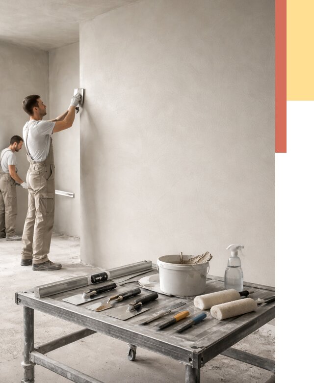 Штукатурка стен под покраску в Тайшете от 4673 руб./м² — качественно и недорого | ОТДЕЛОЧНИК-Тшт