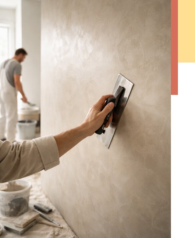 Венецианская штукатурка в Тайшете от 3635 руб/м² — нанесение стен под ключ | ОТДЕЛОЧНИК-Тшт