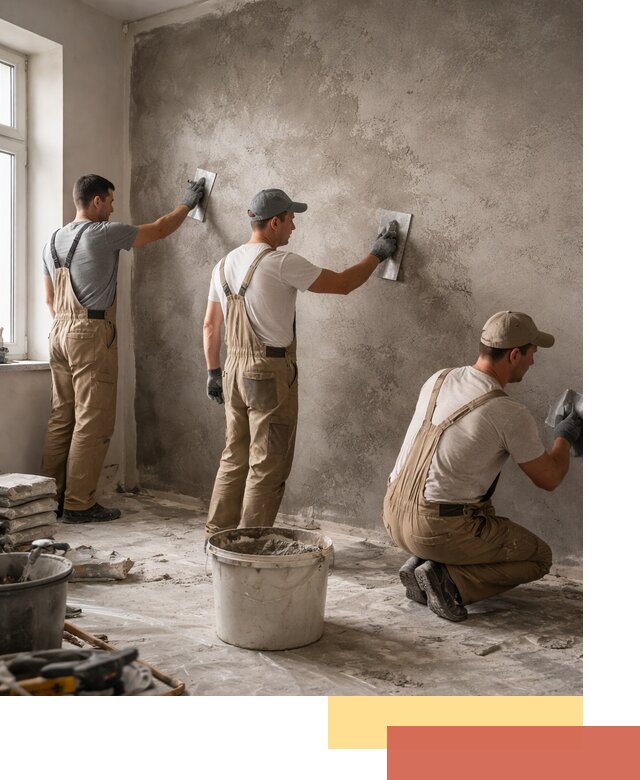 Декоративная штукатурка под бетон в Тайшете для стен и потолков