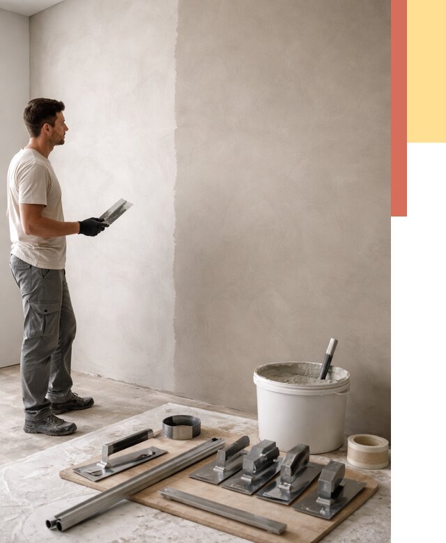 Нанесение микроцемента на стены в Тайшете от 3323 руб./м2 под ключ | ОТДЕЛОЧНИК-Тшт