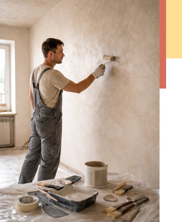 Нанесение лессирующей краски по декоративке в Тайшете от 1817 руб. | ОТДЕЛОЧНИК-Тшт