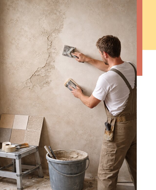 Ремонт декоративной штукатурки в Тайшете от 4673 руб. под ключ | ОТДЕЛОЧНИК-Тшт