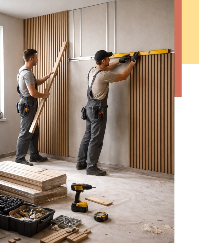 Монтаж реечных панелей на стены в Тайшете от 1246 руб. — быстро и недорого | ОТДЕЛОЧНИК-Тшт