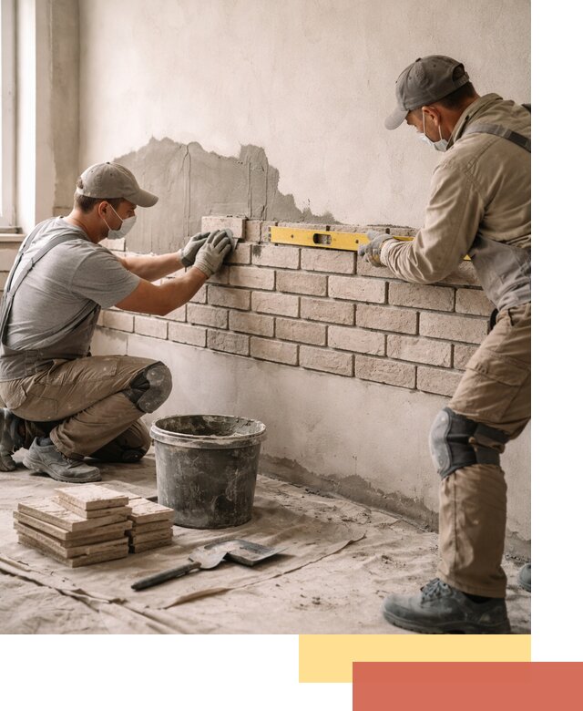 Монтаж декоративного кирпича профессионально в Тайшете