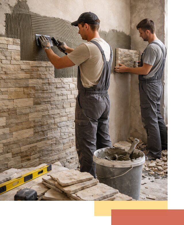 Монтаж искусственного камня в Тайшете — облицовка стен и фасадов