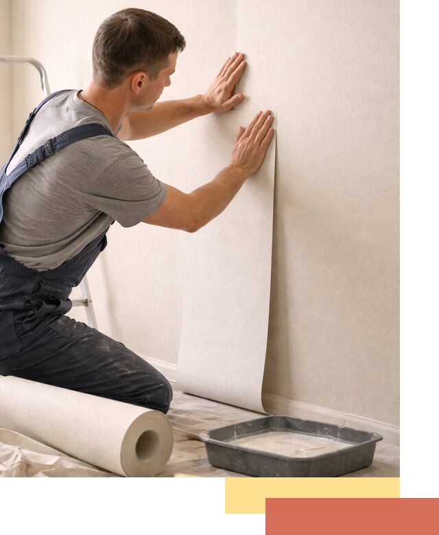 Поклейка флизелиновых обоев в Тайшете качественно и быстро