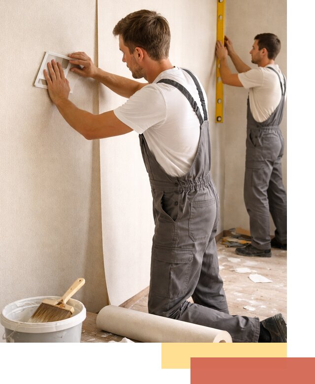 Поклейка бумажных обоев в Тайшете качественно и недорого