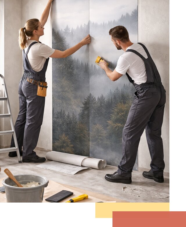 Поклейка фотообоев профессионально в Тайшете под ключ