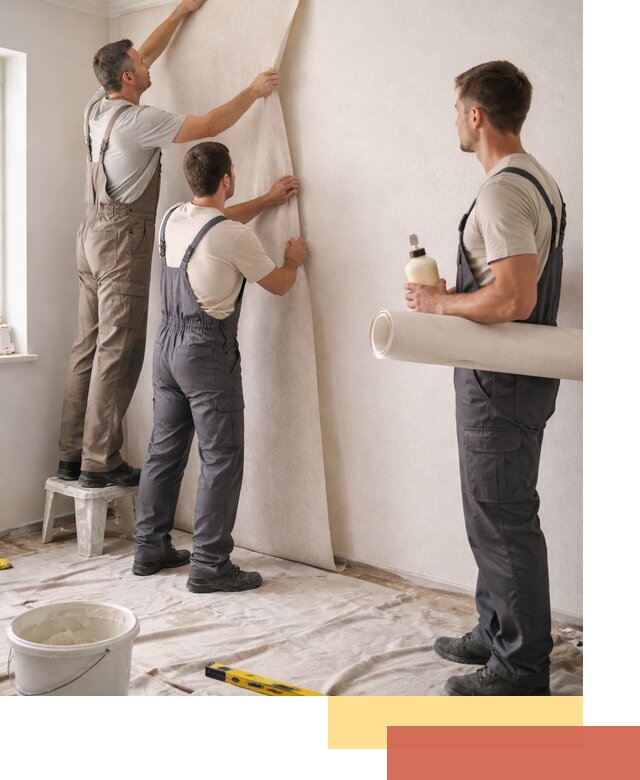 Оклейка стен обоями в Тайшете — качественно и профессионально