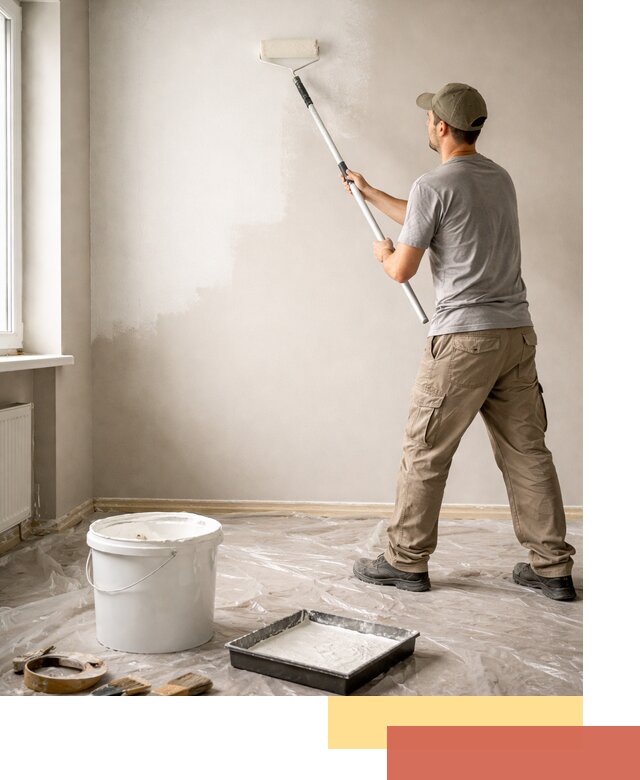 Покраска стен латексной краской в Тайшете качественно и быстро