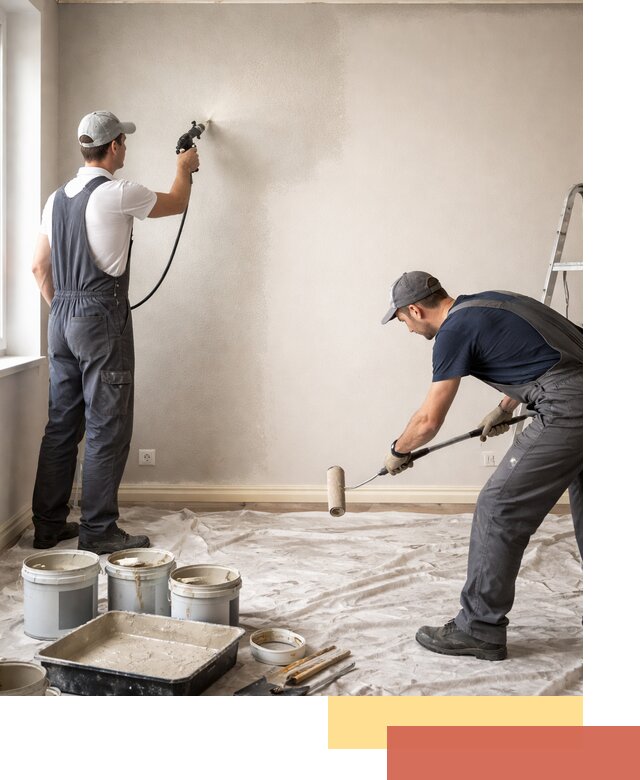 Покраска стен моющейся краской и защита поверхностей в Тайшете