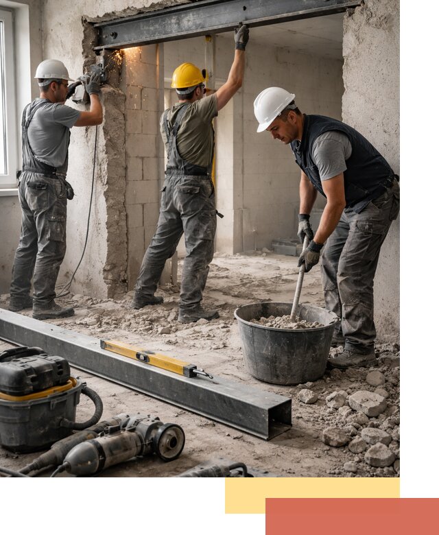 Создание проемов в стенах и несущих конструкциях в Тайшете