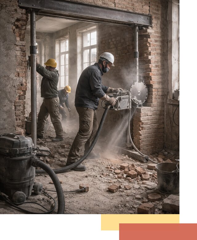 Прорезка проема в стене под дверной или оконный проем в Тайшете