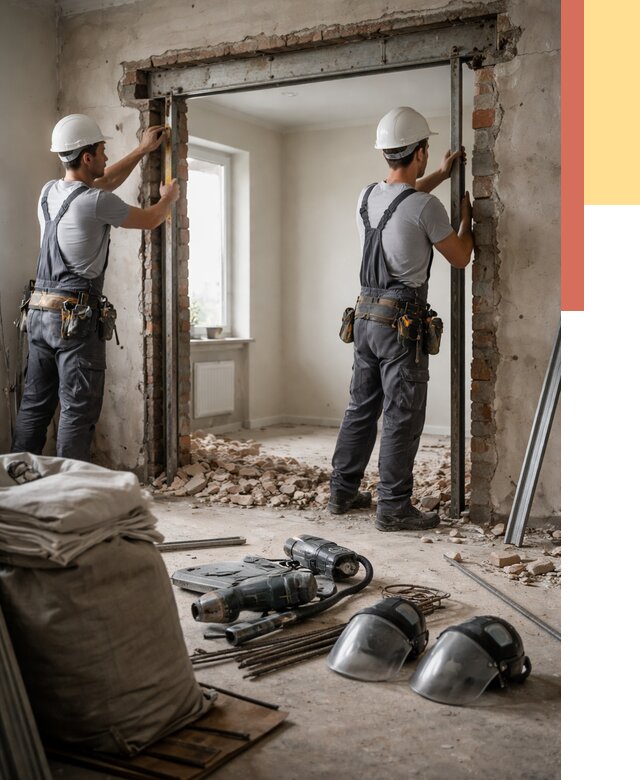 Расширение дверного проема в Тайшете от 12981 руб. под ключ | ОТДЕЛОЧНИК-Тшт