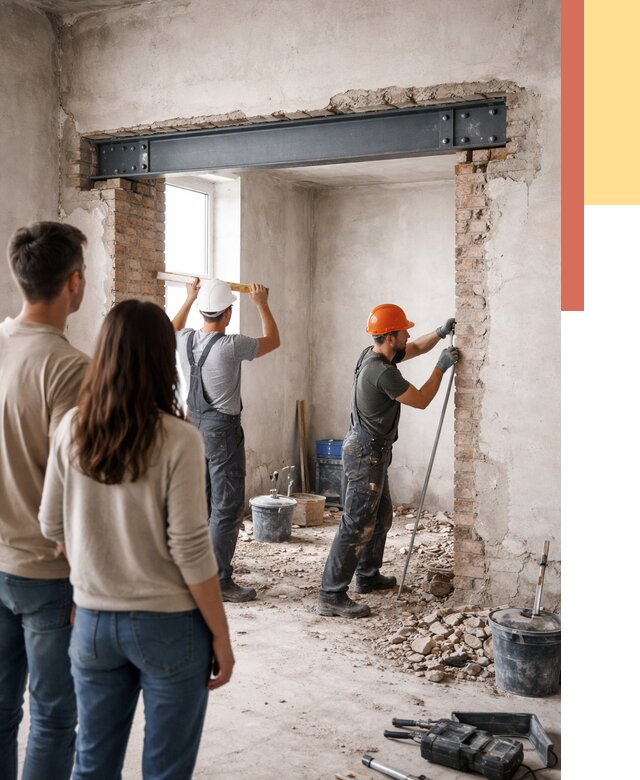 Усиление проема в стене в Тайшете от 9866 руб. — усиление дверного проема металлоконструкцией | ОТДЕЛОЧНИК-Тшт