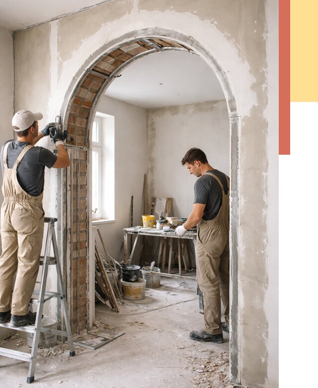 Устройство арочного проема в Тайшете от 9866 руб. под ключ — быстро и недорого | ОТДЕЛОЧНИК-Тшт