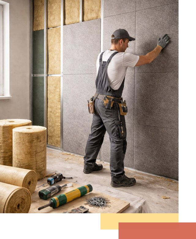 Профессиональная шумоизоляция стен в Тайшете для квартиры и офиса