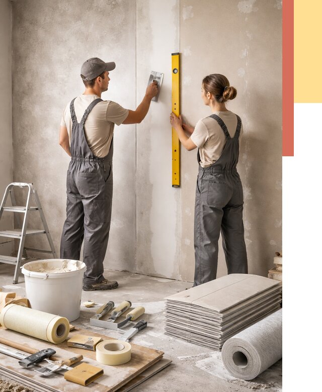 Отделка стен в Тайшете от 1558 руб/м² — недорого, быстро, под ключ | ОТДЕЛОЧНИК-Тшт