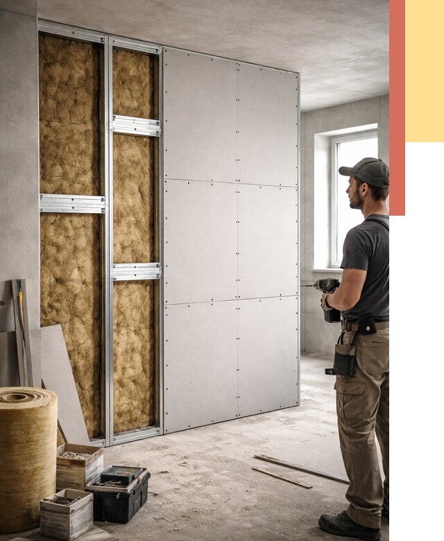 Усиленная перегородка под навеску в Тайшете от 13293 руб. — монтаж под ключ | ОТДЕЛОЧНИК-Тшт