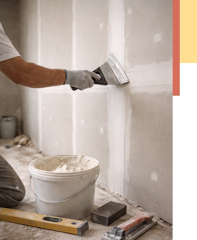 Шпаклевка перегородок из гипсокартона в Тайшете от 2596 руб. — услуги ОТДЕЛОЧНИК-Тшт