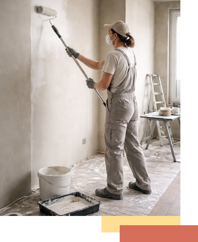 Покраска перегородок из гипсокартона в Тайшете качественно и недорого