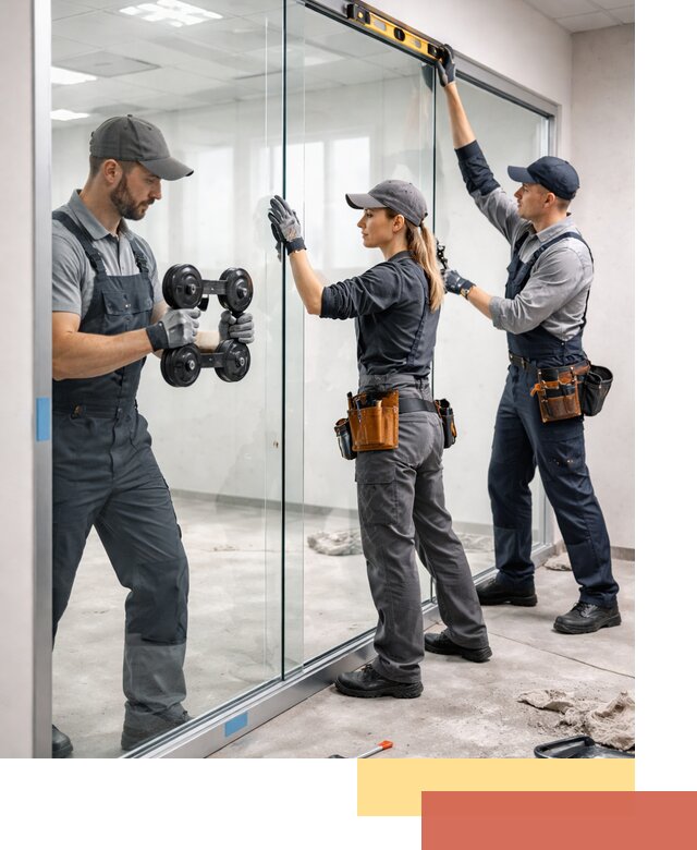 Профессиональный монтаж стеклянных перегородок в Тайшете