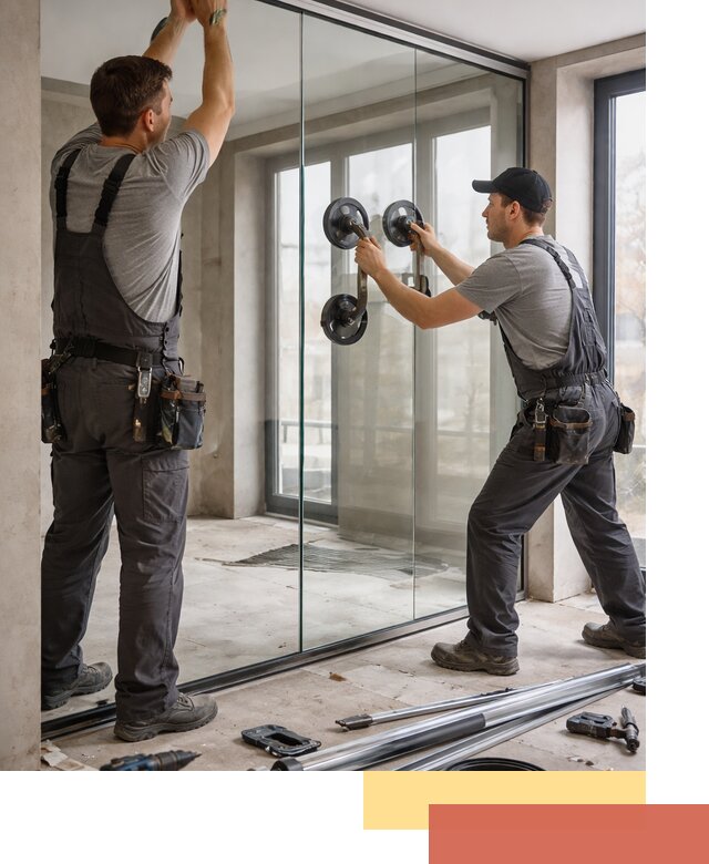 Цельностеклянные перегородки под ключ в Тайшете