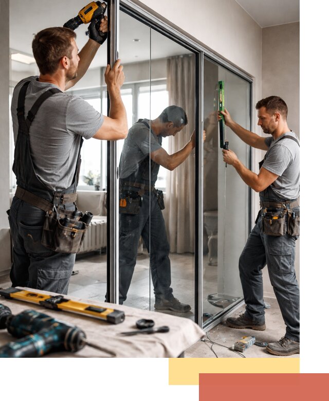 Каркасные стеклянные перегородки под ключ в Тайшете