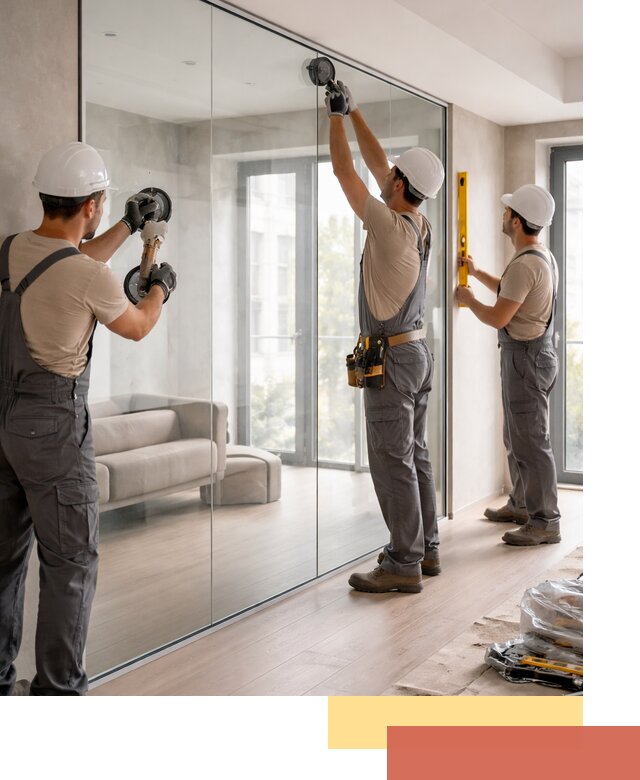 Перегородки из закаленного стекла в Тайшете для офисов и квартир