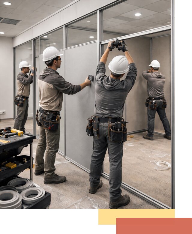 Мобильные офисные перегородки под ключ в Тайшете