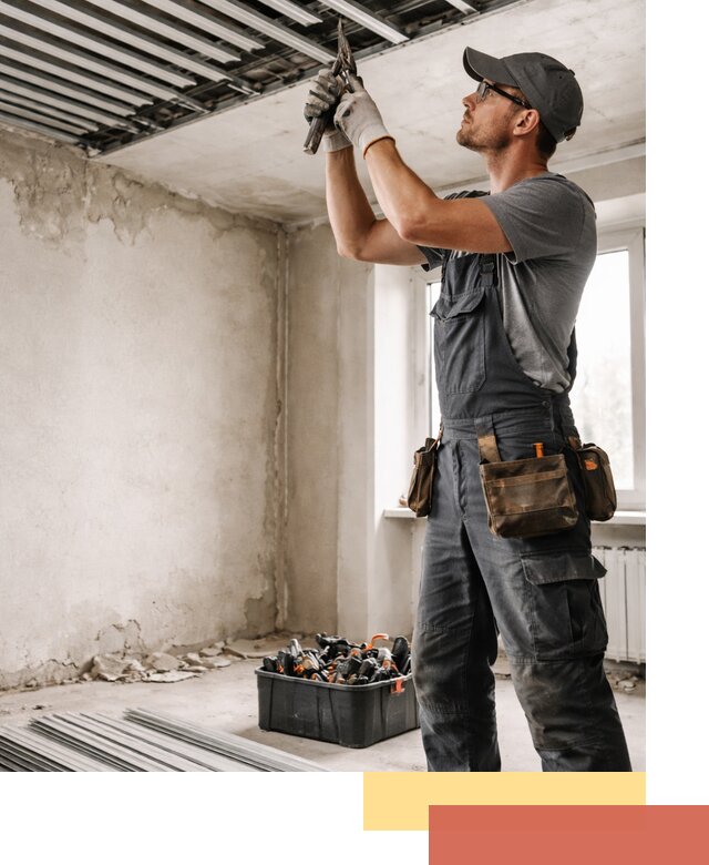 Демонтаж реечного потолка в Тайшете быстро и аккуратно