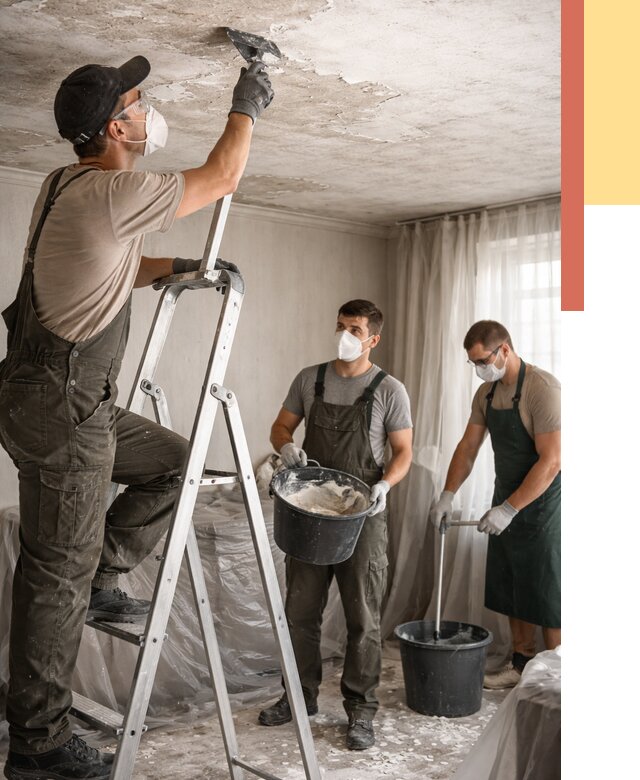 Удаление побелки с потолка в Тайшете от 2596 руб. быстро и недорого | ОТДЕЛОЧНИК-Тшт