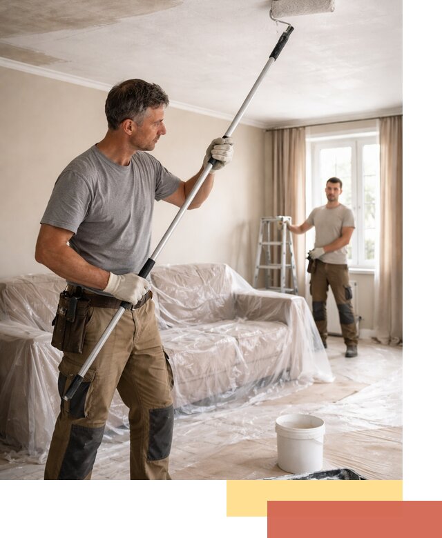 Грунтовка потолка в Тайшете — подготовка под покраску и отделку