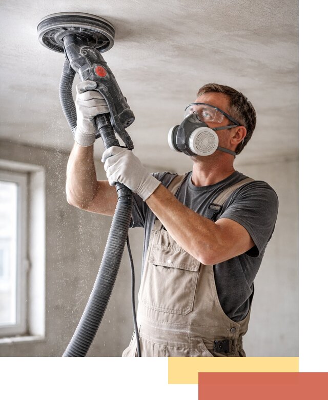 Шлифовка потолка в Тайшете — качественная подготовка под отделку