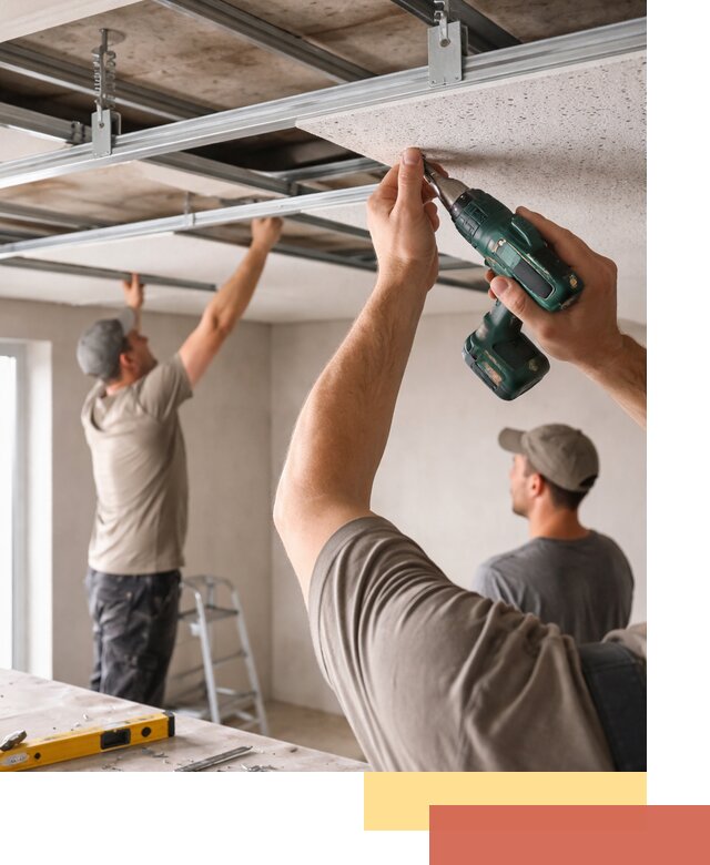 Монтаж акустического потолка в Тайшете под ключ