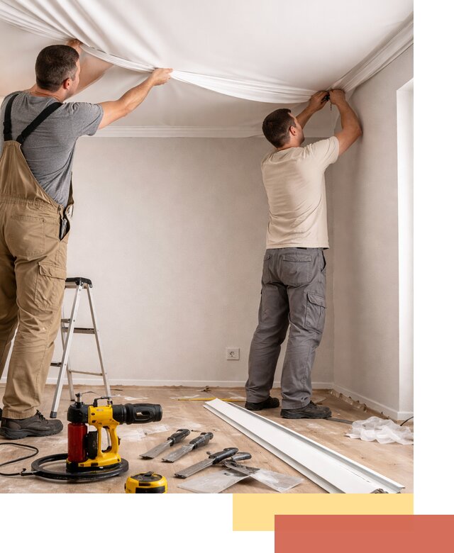 Монтаж ПВХ натяжного потолка в Тайшете качественно и быстро