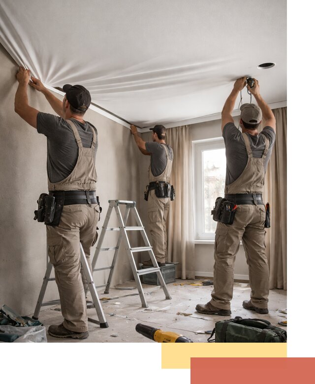 Монтаж матового натяжного потолка в Тайшете качественно и быстро