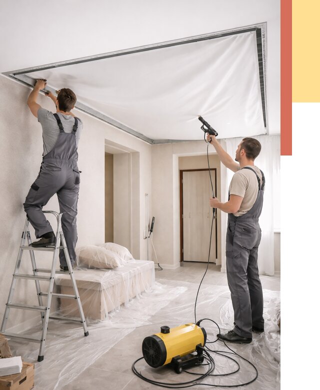 Монтаж натяжного потолка в прихожей в Тайшете от 2752 руб. под ключ | ОТДЕЛОЧНИК-Тшт