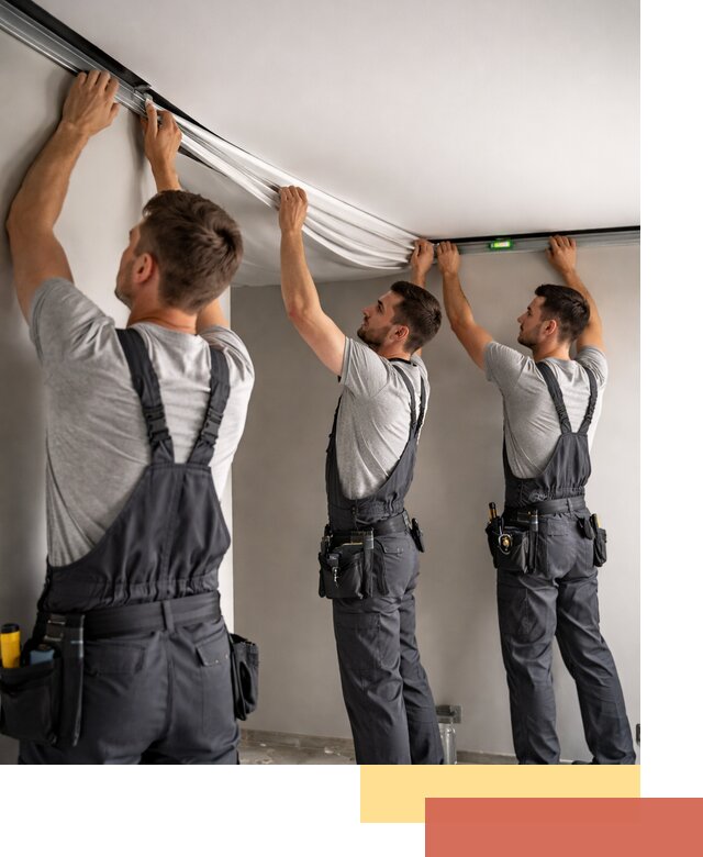 Теневые натяжные потолки в Тайшете: монтаж и отделка быстро и качественно