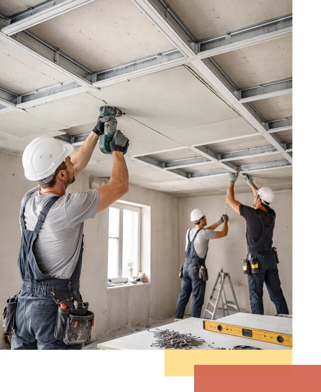 Кессонный потолок из гипсокартона под ключ в Тайшете