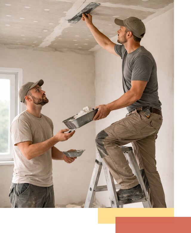 Шпаклевка потолка из гипсокартона в Тайшете качественно и быстро