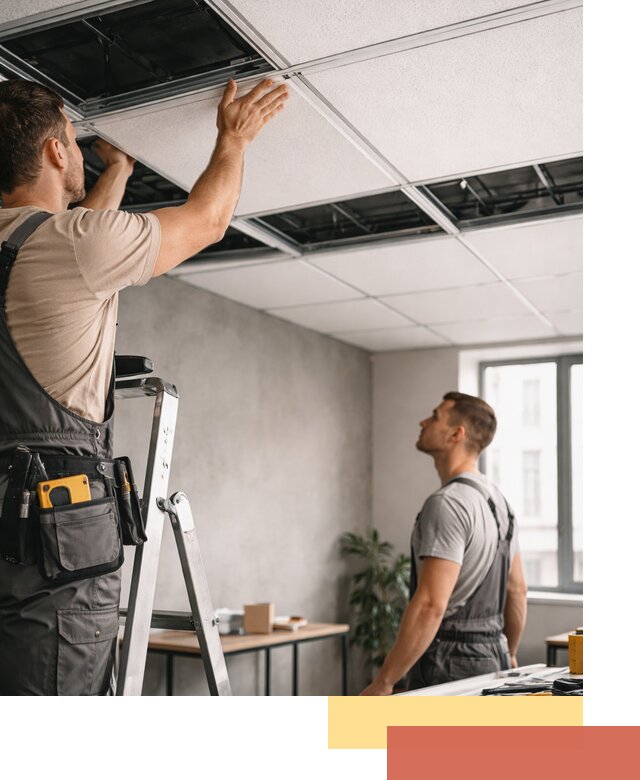 Монтаж потолочной плитки в Тайшете качественно и в срок